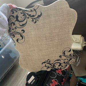 Cork board wall decor from Hobby Lobby